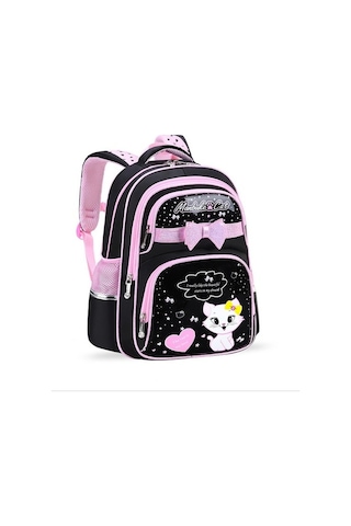 Hainan Shenda Su Geçirmez Karikatür Sevimli Kedi Okul Sırt Çantası 7x7k0j Siyah