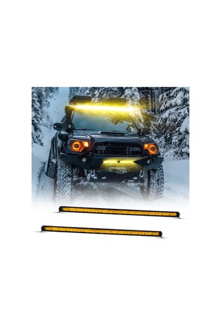 Offroad Sis Lambası Piano Black İç Çerçeve Sarı 12-32v 112,7cm / Lass365