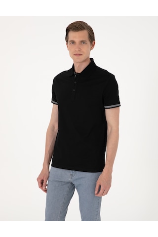 Pierre Cardin Erkek Siyah Tişört 50302616-vr046 Siyah