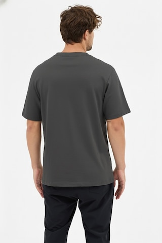 Goffra Erkek Premium Kalite Yoğun Dokulu Pamuklu T-shirt Koyu Gri M101-r0220-04 Koyu Gri