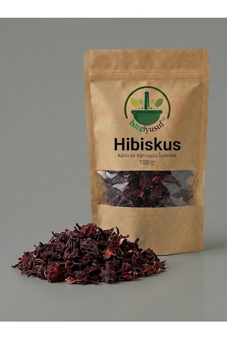 Hibiskus Hibiskus Çiçeği Karkade Kurutulmuş Bitki Çayı 100 G Doğal