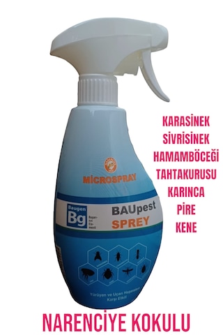 Baupest 400 Ml Portakal Kokulu Genel Haşere İlacı, Kullanıma Hazır Sprey