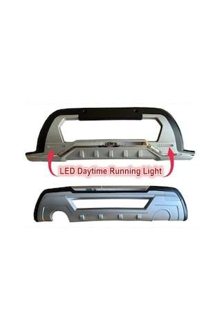 Dacia Duster Ön Arka Tampon Koruma Ledli 2018-2020 Arası Uyumlu