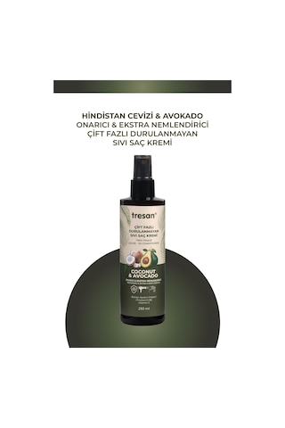 Tresan Coconut Avokado Durulanmayan Saç Kremi 250 Ml