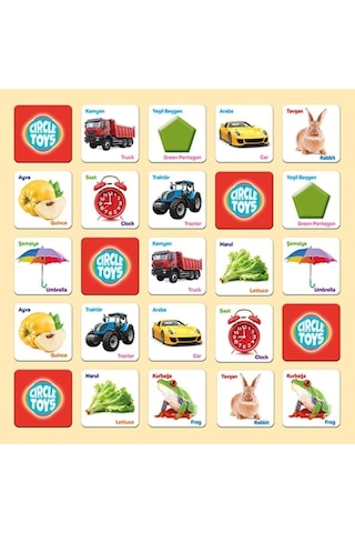 Kart Eşleştirme Oyunu, Eğitici Kartlar Eşleştirme Kartı Oyuncak