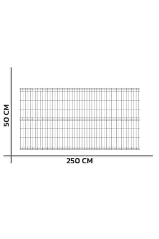 8 Adet Panel Çit Teli 50x250 Cm Antrasit