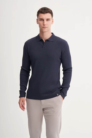 Cazador Premium Slim Fit Viskon Karışımlı Polo Yaka Lacivert Erkek Kazak 33210 Lacivert