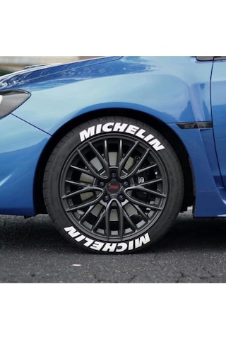 Michelin Motosiklet Ve Otomobil Michelin Lastik Yazısı Sticker Arma 8 Adet Bombtire