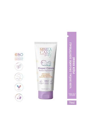 Minela Care 100% Doğal Bebek Pişik Kremi 75 Ml
