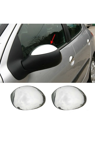 Citroen C3 Krom Ayna Kapağı Tk 2002-2009 Paslanmaz Çelik N11.4039