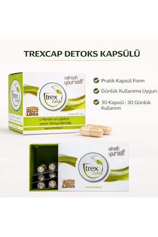 Trex Cap Takviye Edici Gıda 30 Kapsül