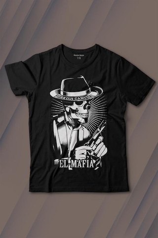 Kendim Seçtim Turkish Ganster El Mafia Mafya Temalı Baskılı Tişört Çocuk T-shirt 001