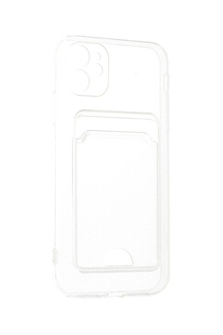 Apple İphone 11 Kılıf Kart Şeffaf Silikon