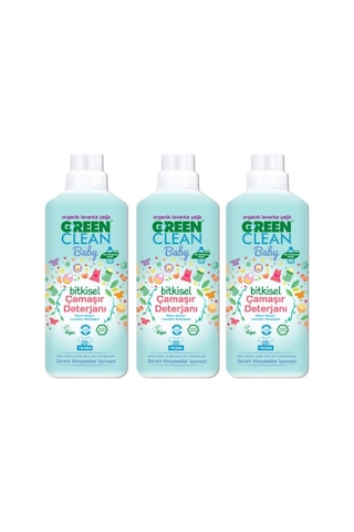 U Green Clean Baby Organik Lavanta Yağlı Bitkisel Çamaşır Deterjanı 3 x 1 L