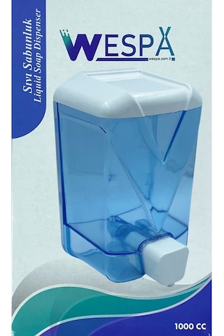 Wespa Plastik Şeffaf Sıvı Sabun Dispenseri 1000 ml. x 10 Adet