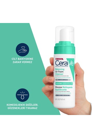 Cerave Balancing Air Foam Cilt Temizleme Köpüğü 148ml