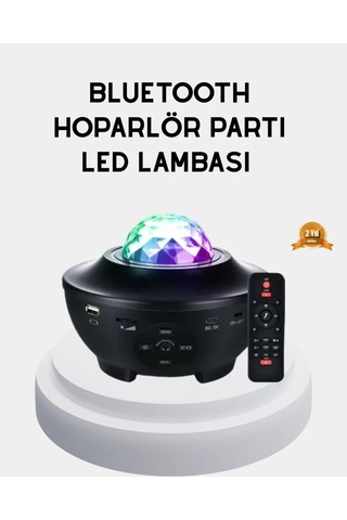 Home Led Yıldızlı Projektör Galaxy Modlu Renk Ve Parlaklık Ayarlı Gece Lambası