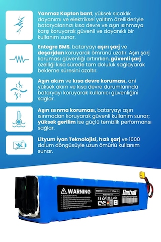 Navee N85 Uyumlu Batarya Orijinal Kapasite 48v 20.000mah Elektrikli Scooter Bataryası Çok Renkli