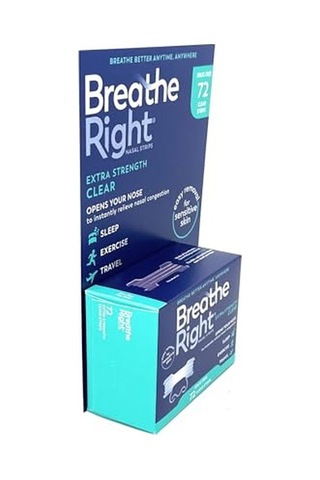 Breathe Right Extra Strength Burun Bandı Şeffaf Renk 72 Adet Erkek