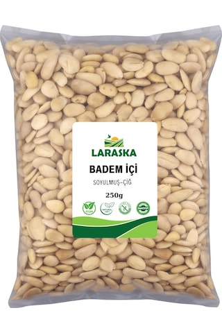 Badem İçi Soyulmuş Çiğ 250g- Blanched Almonds Raw 250 G