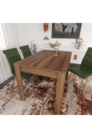 Pasific Home Single Mutfak Yemek Masası, 120x80 cm, Dikdörtgen, Ceviz