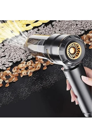 Auhma Ahv-02 Kablosuz Araç İçi Süpürge Mor 17000pa Güçlü Vakum Üfleme & Vakum Özellikli 9 Başlık