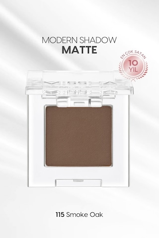 Missha Shadow Matte Yumuşak Dokulu Dökülme Yapmayan Mat Tekli Göz Farı 115 Smoke Oak