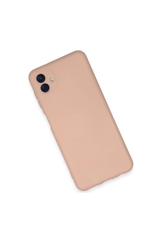 Gld-spt- Newface Samsung Uyumlu Galaxy A04e Kılıf Nano İçi Kadife Silikon - Pudra