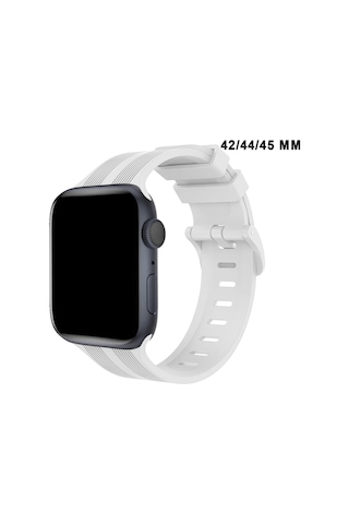 Apple Watch Uyumlu Watch 1/2/3/4/5/6/se/7/8/9 Serileri 42/44/45/49 Mm Kordon Kayış Silikon Mt86