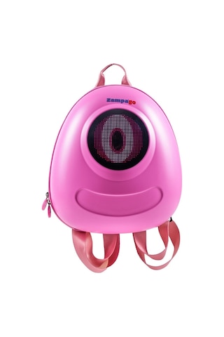 Zampago Big Eye Led Işıklı Çocuk Sırt Çantası Pembe Çok Renkli