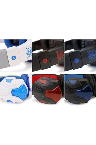 Novahub Sy830mv Oyun Kulaklığı - 40mm Sürücü, Ayarlanabilir Mikrofon, Işık Efekti, Aux+usb, Siyah-mavi, Gaming Headset