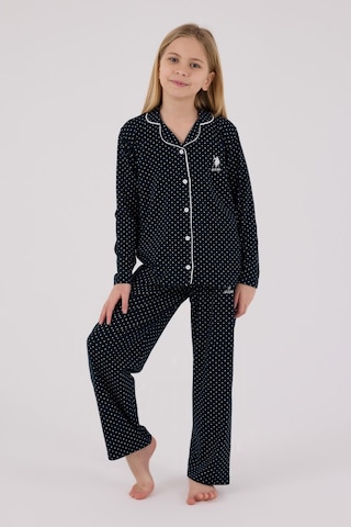 U.s. Polo Assn. Kız Çocuk Gömlek Pijama Lacivert-1860 Lacivert