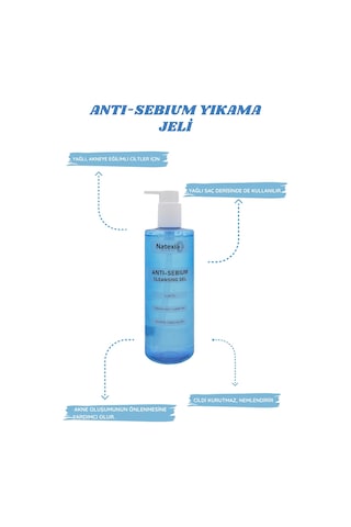 Natexia Anti-Sebium Temizleme Jeli 400 Ml