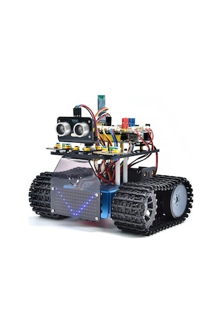 Keyestudio Arduino Uyumlu Robot Tank Kiti, Scratch/arduino İle Programlanabilir Stem Robotu, Dıy Eğitim Seti" Eğitici Oyuncaklar