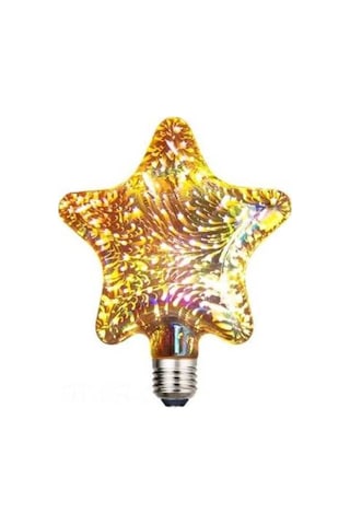 Maoyaya Renkli Led Yıldız Işık E27, 500lm, 50.000 Saat, -25 C 40 C, Gümüş Gümüş