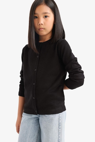 Defacto Kız Çocuk Bisiklet Yaka Düğmeli Hırka N8407a625aubk27 Siyah
