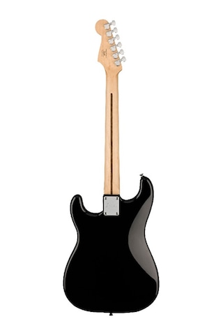 Squier 0373301506 Sonic Stratocaster Hardtail H Gitar Siyah Tek Humbucker Sabit Köprü Ve Siyah Pickguard İle Rock Makinesi