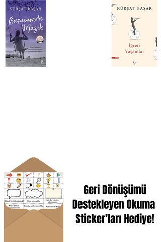 Başucumda Müzik Midi Boy + İğreti Yaşamlar + Okuma Sticker'ları