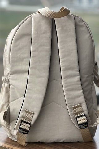 NEMO BAGS Unisex Bej Sırt Okul Laptop Seyahat Çantası