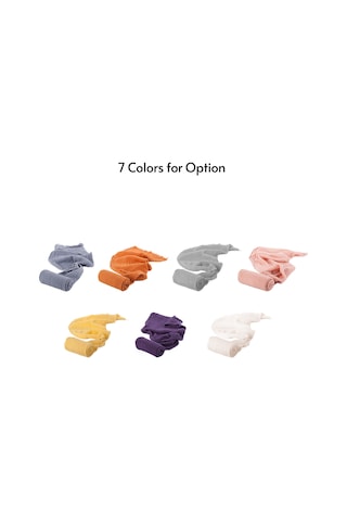 Yaozixa Fotoğraf Çekim Aracı Pamuklu Kumaş Sarma 40x180cm Beyaz Turuncu Mor Pembe Gri Sarı Renk Seçenekli Çok Renkli