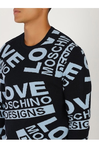 Moschino Yeni Moschıno Erkek Kazak Lacivert