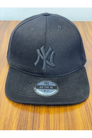 Hamze Ny Yankees New York Nakış Hip Hop Snapback Rapper Şapka Cap Siyah - Siyah