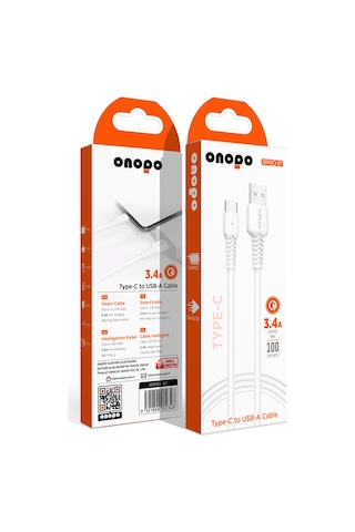 Type-c To Usb Kablo 3.4a Uyumlu Hızlı Şarj Ve Data Kablosu 1m