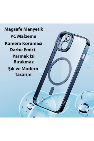 Baseus 14 Plus Magsafe Uyumlu Armor Kamera Korumalı Kılıf Ve Tempered Ekran Koruyucu Set 14 Plus Kılıf Ekran Koruyucu Set