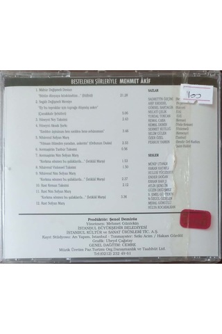 Plak Değildir Cd Dir Cd Mehmet Akif Bestelenen Şiirleriyle Kırm