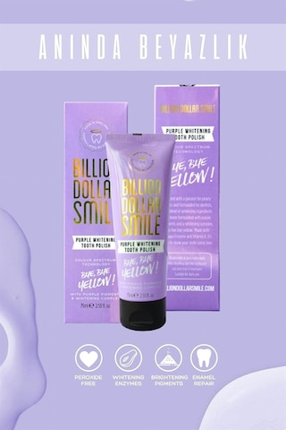 Billion Dollar Smile Purple Whitening Beyazlatıcı Diş Macunu 75 ML