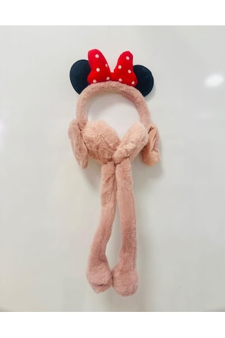 Gala Sesli Harektli Mıckey Mause Çocuk Peluş Kulaklık Pudra