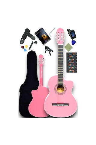 Cg-3901pk Klasik Gitar 4/4 Sap Ayarlı Kesik Kasa Full Set