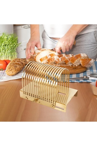 Homyl Ekmek Dilimleyici Pişirme Aleti Ev Yapımı Ekmekler Altın