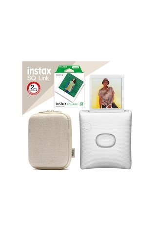 Fujifilm Instax SQ Link Ex D Akıllı Telefon Yazıcısı + Seti 3 Beyaz